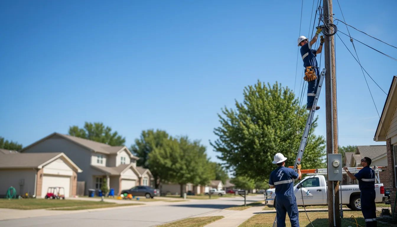 Residential electrician providing installation services in Murfreesboro, AR